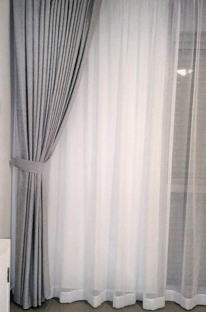 וילון לסלון שתי שכבות וילון שתי שכבות כמו בבית מלון