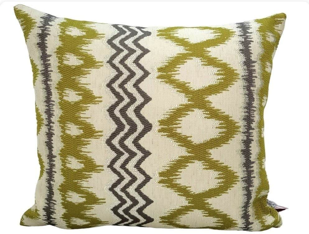 כרית נוי אלה פסים ירוק