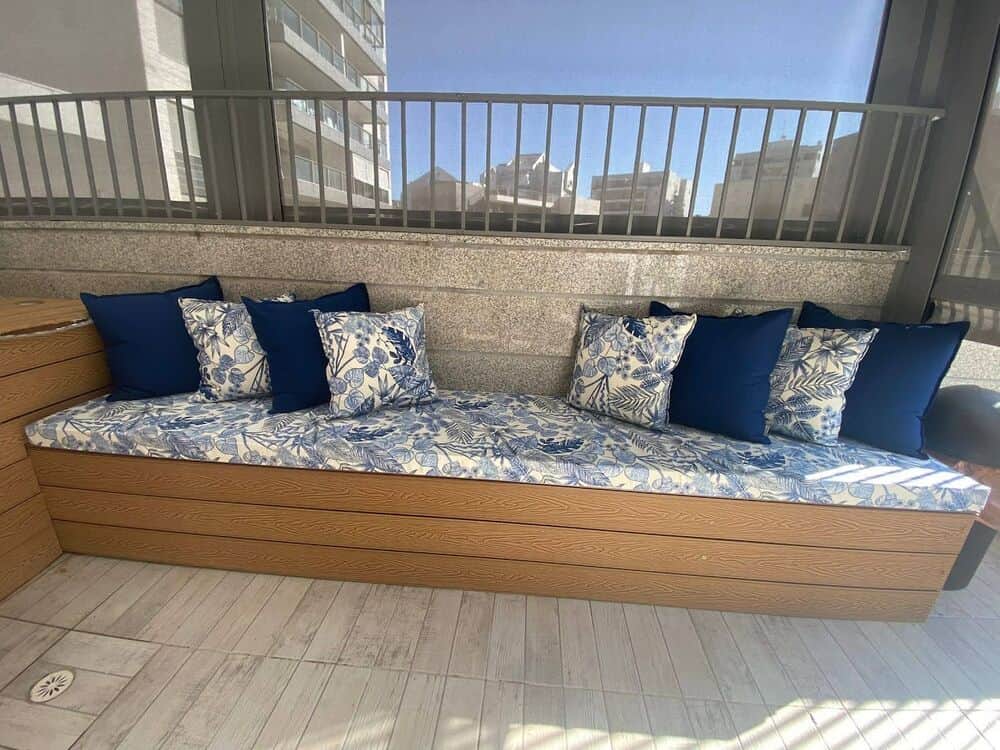 הלבשת ספסל חוץ בדי חוץ עמידים לשמש מחיר בהתאם למידות החל מ 900