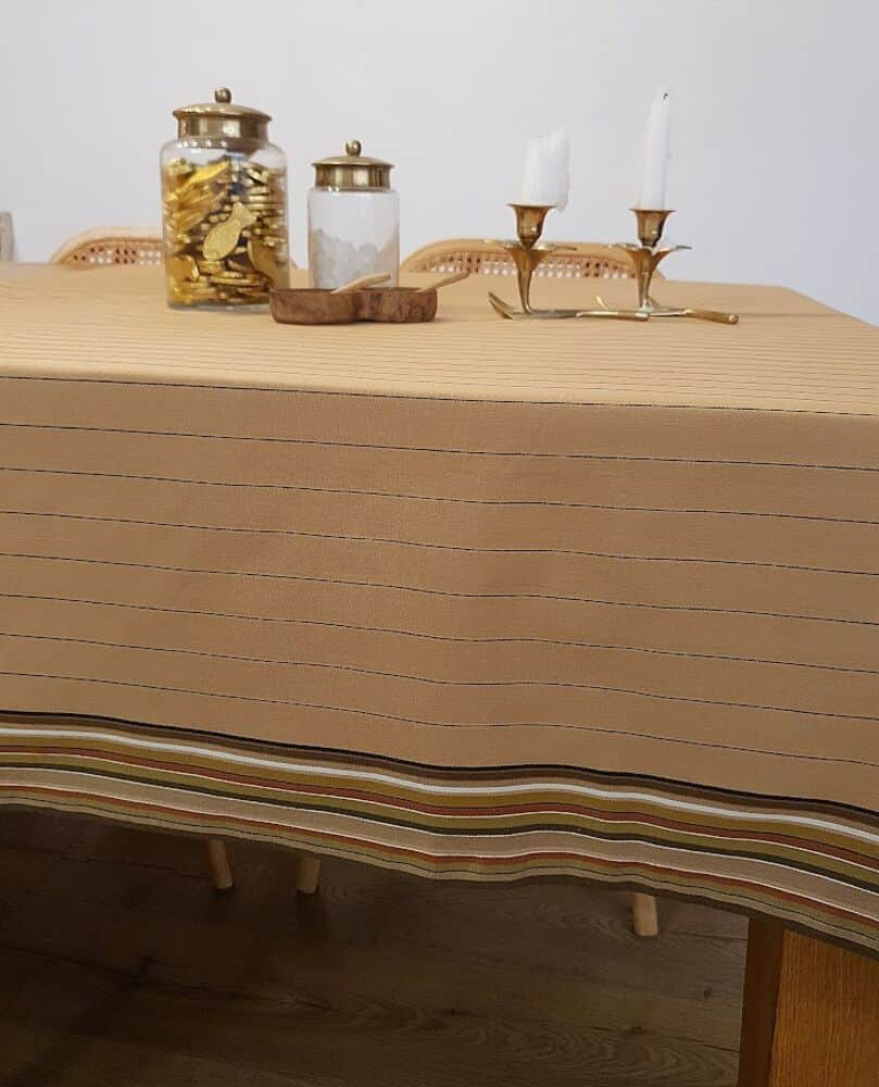 מפת שולחן מלבנית טרה פסים