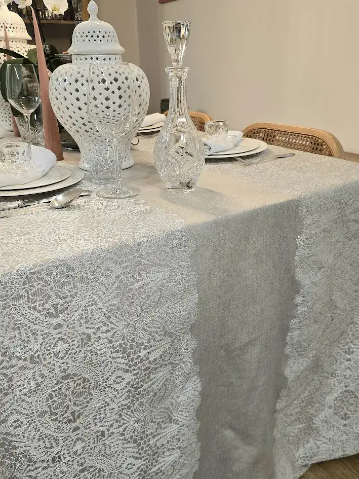 מפת שולחן מלבנית עוז פשתן טבעי