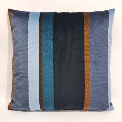 כרית נוי סלוניקי פסים כחול