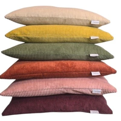 כריות נוי קורדרוי במגוון צבעים לבחירה
