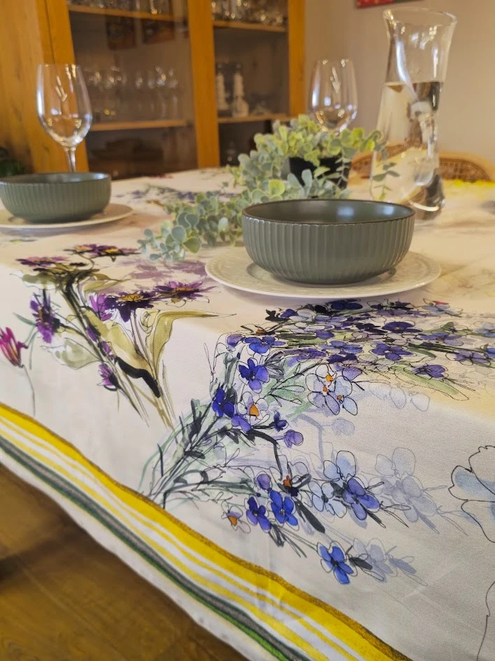 סורנטו מפת שולחן מודפסת דגם בוקה פרחים