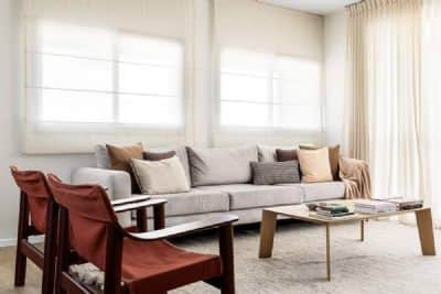 וילון רומי קשיח לחלל מרכזי