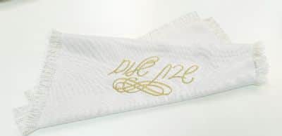 כיסוי חלה סופיה שמנת רקמה זהב חיטה