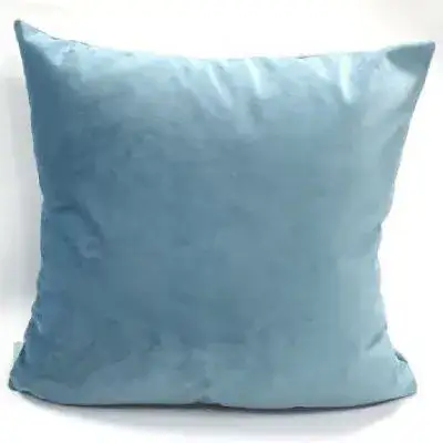 כרית נוי קטיפה אקווה