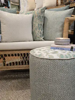 הדום עגול קוטר 40 סמ' מנטה מנומר/בריסל.