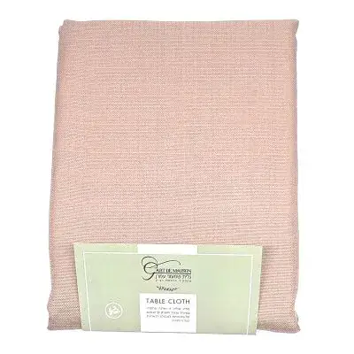 מפת שולחן נטורל צבע ורוד פודרה מלבנית / מרובעת / עגולה