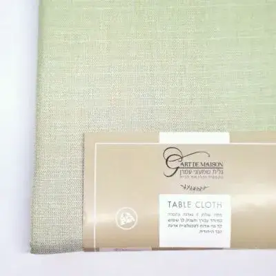 מפת שולחן נטורל צבע מנטה מלבנית/מרובעת/מלבנית