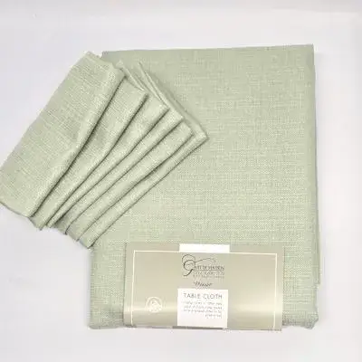 מפת שולחן נטורל צבע מנטה מלבנית/מרובעת/מלבנית