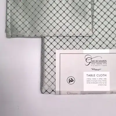 מפת שולחן קלאסיק צבע טורקיז מלבנית/מרובעת/עגולה