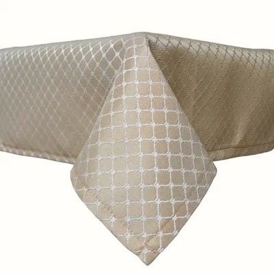 מפת שולחן קלאסיק צבע מוקה מלבנית/מרובעת/עגולה