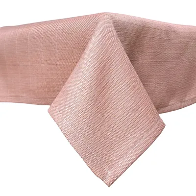 מפת שולחן נטורל צבע ורוד פודרה מלבנית / מרובעת / עגולה