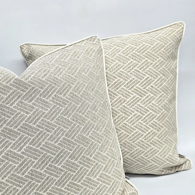 כריות נוי לספה מאלמו שמנת +קדר בהיר