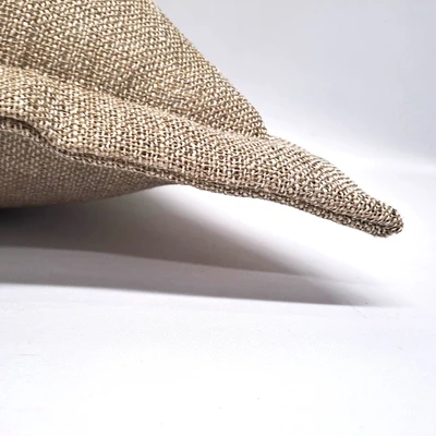 כרית נוי מעוצבת פשתן סוואג' גוון חול