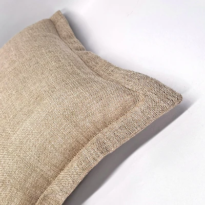 כרית נוי לספה פשתן סוואג' גוון חול