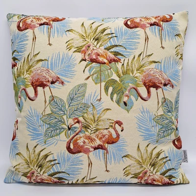 כרית נוי לסלון פלמינגו שמנת