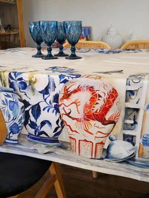 מפת שולחן דגם פורצלן