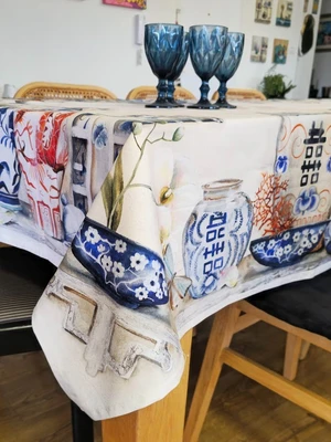 מפת שולחן דגם פורצלן