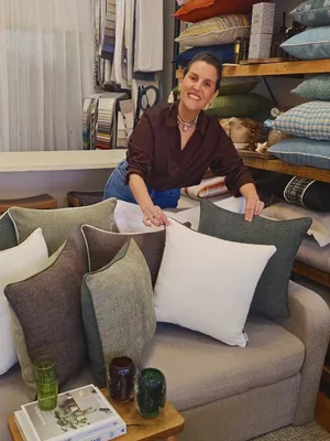 סט רביעית כריות סוליד בקסטר גוון אחיד כולל קדר